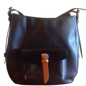 Tumi Santa Monica Mabery Boho Leather Convertible Hobo Shoulder/Crossbod…